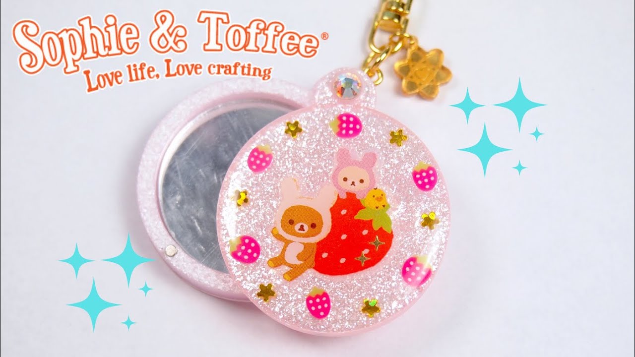 DIY Kawaii Resin Compact Mirror Charm | Sophie and Toffee Mold