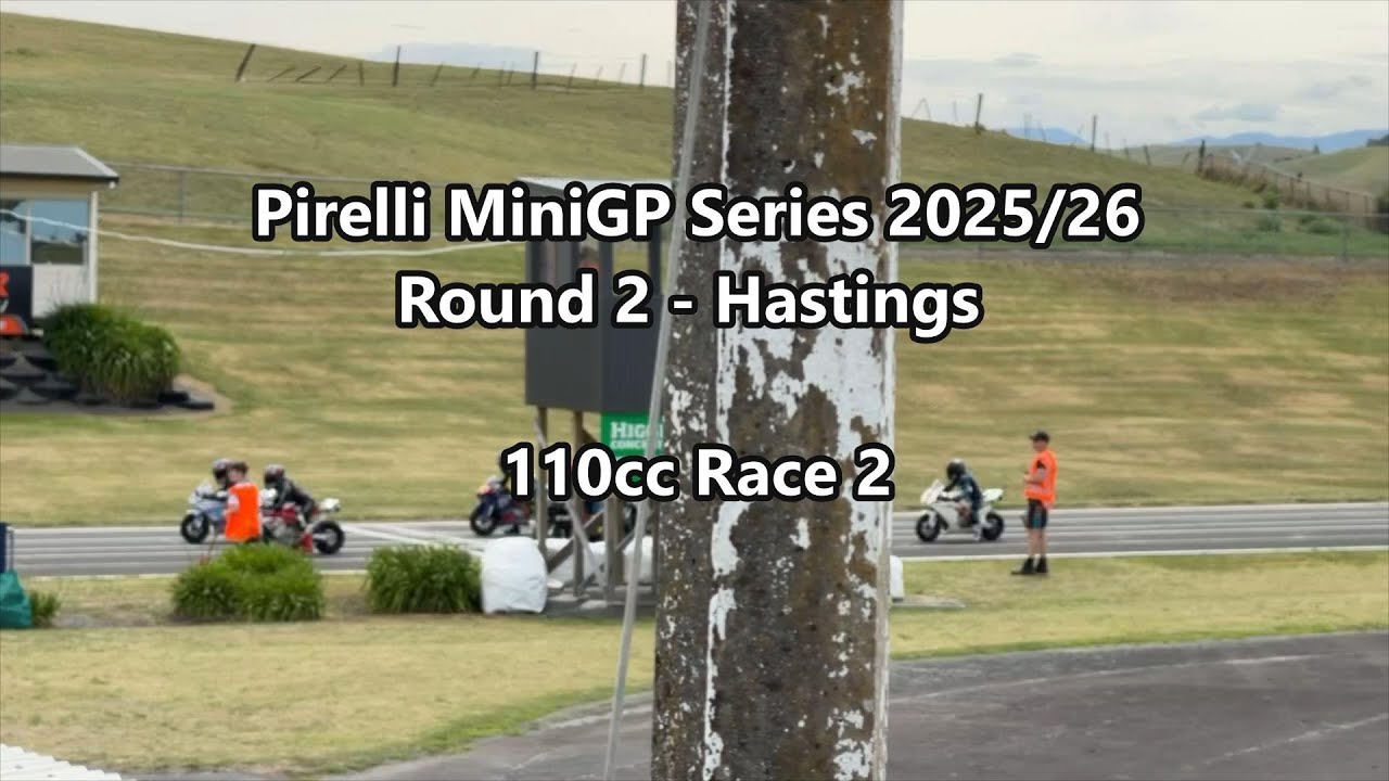Race 2 110cc - Hastings - Pirelli MiniGP Race Series 2025/26 Round 2
