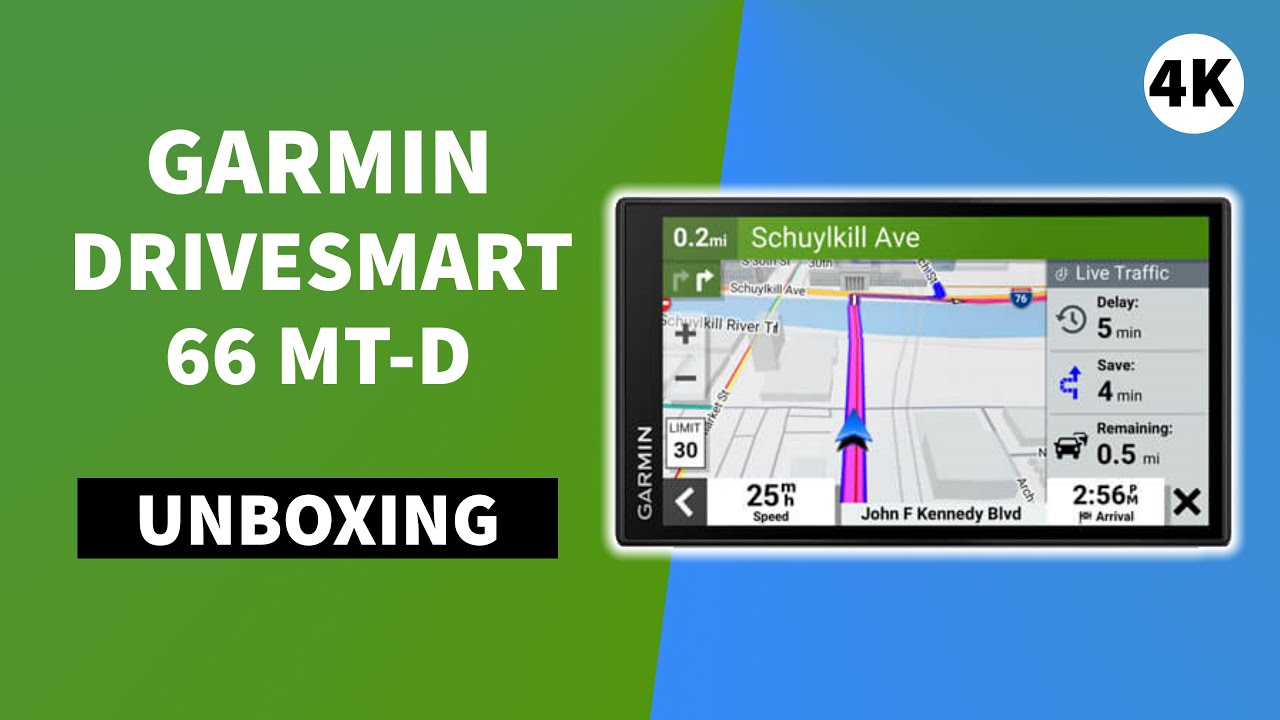 Garmin DriveSmart 66 MT-D Unboxing 4K (010-02469-11)