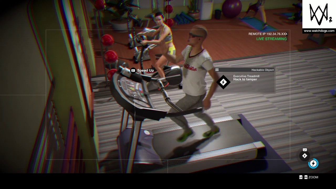 Watch Dogs 2: Hacking a Treadmill!! (Funny Moment)