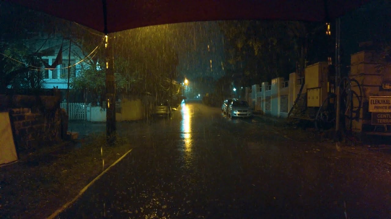 Enjoy 12 Hours of  ASMR Night Rain Walk : Rain Sound for Instant Sleep and Stress Relief