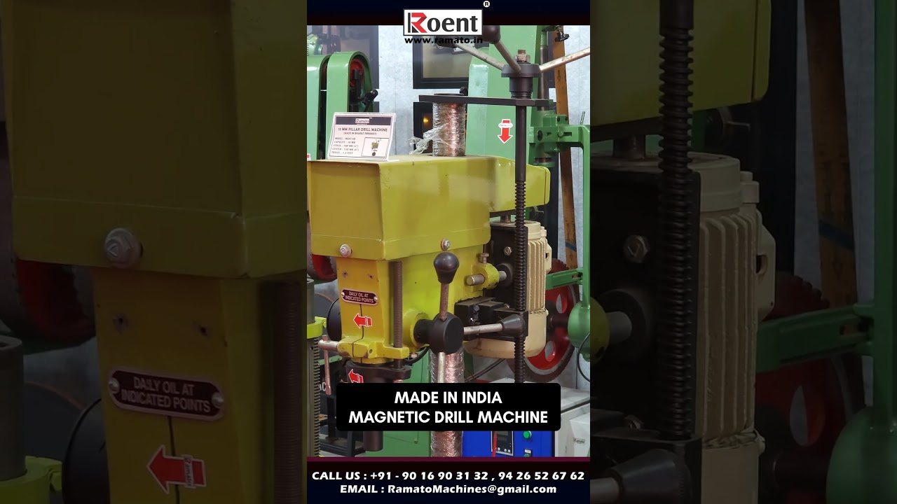 Heavy Duty Industrial Magnetic Drill Machine 🇮🇳 | Made in India Mag Drill | Core Drilling Machine ⚙️