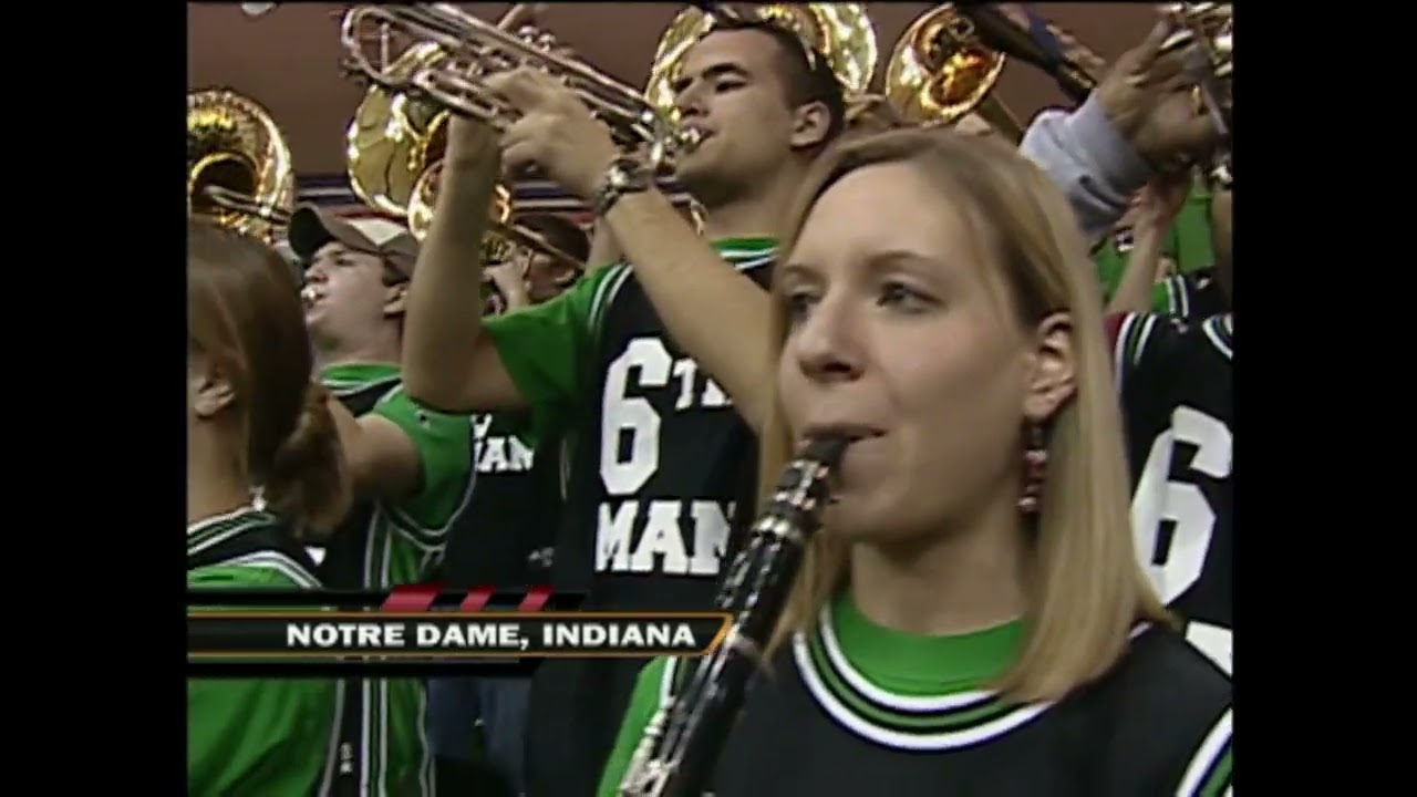 Robert Field Notre Dame Trumpet member featured in the intro to the 2009 ND Kentucky game