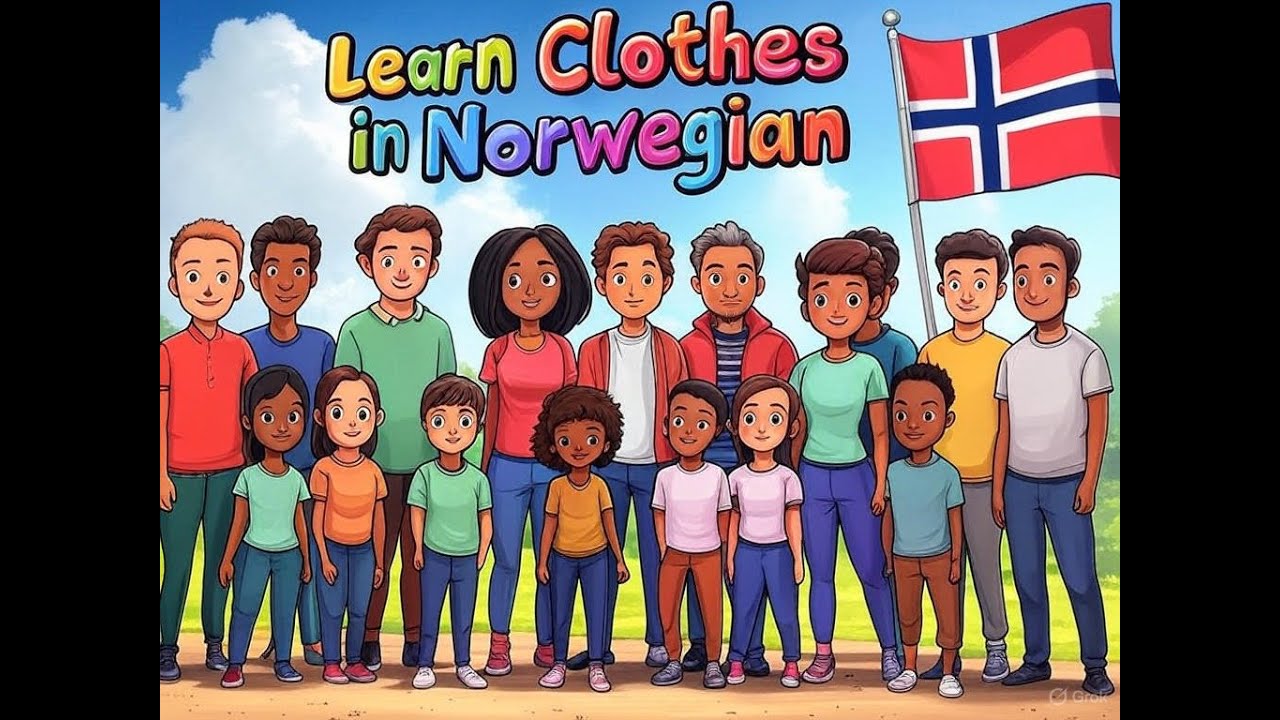 Clothing in Norwegian | 🧤👗 Fun Way to Learn Norwegian Clothing Vocabulary | Picture Dictionary