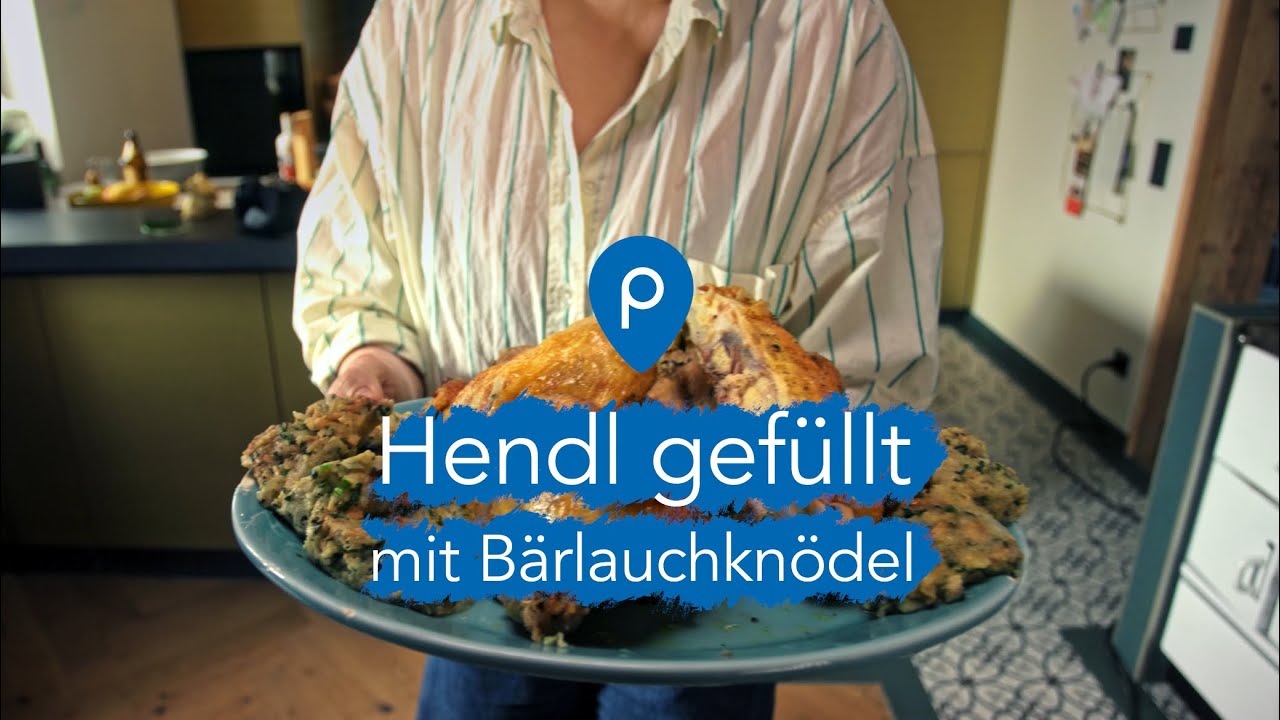 Hendl gefüllt mit Bärlauchknödel | VRONI kocht PRECHTL
