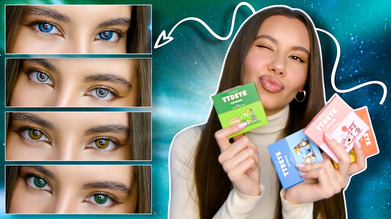 Farbige Kontaktlinsen für braune Augen! - TTDEYE Review 🤩✨ | Valeria Greb