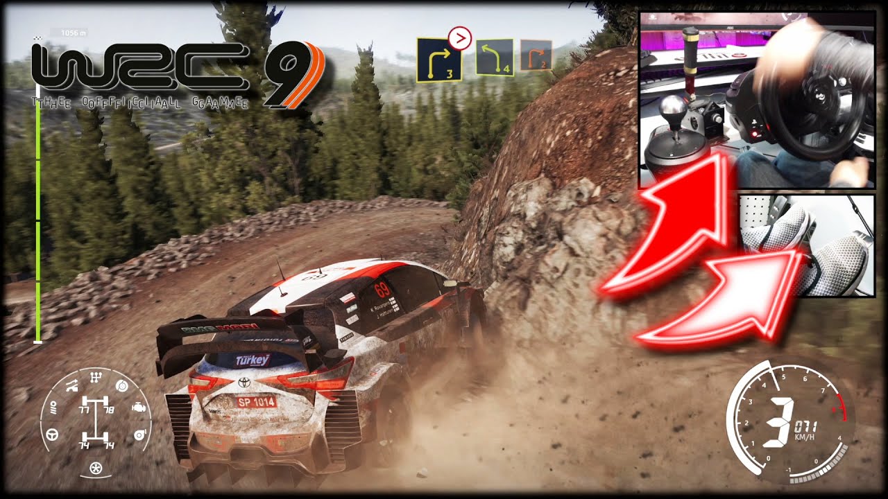 WRC 9 Toyota Yaris WRC Rally Turkey Wet and Dry  / Thrustmaster T300RS
