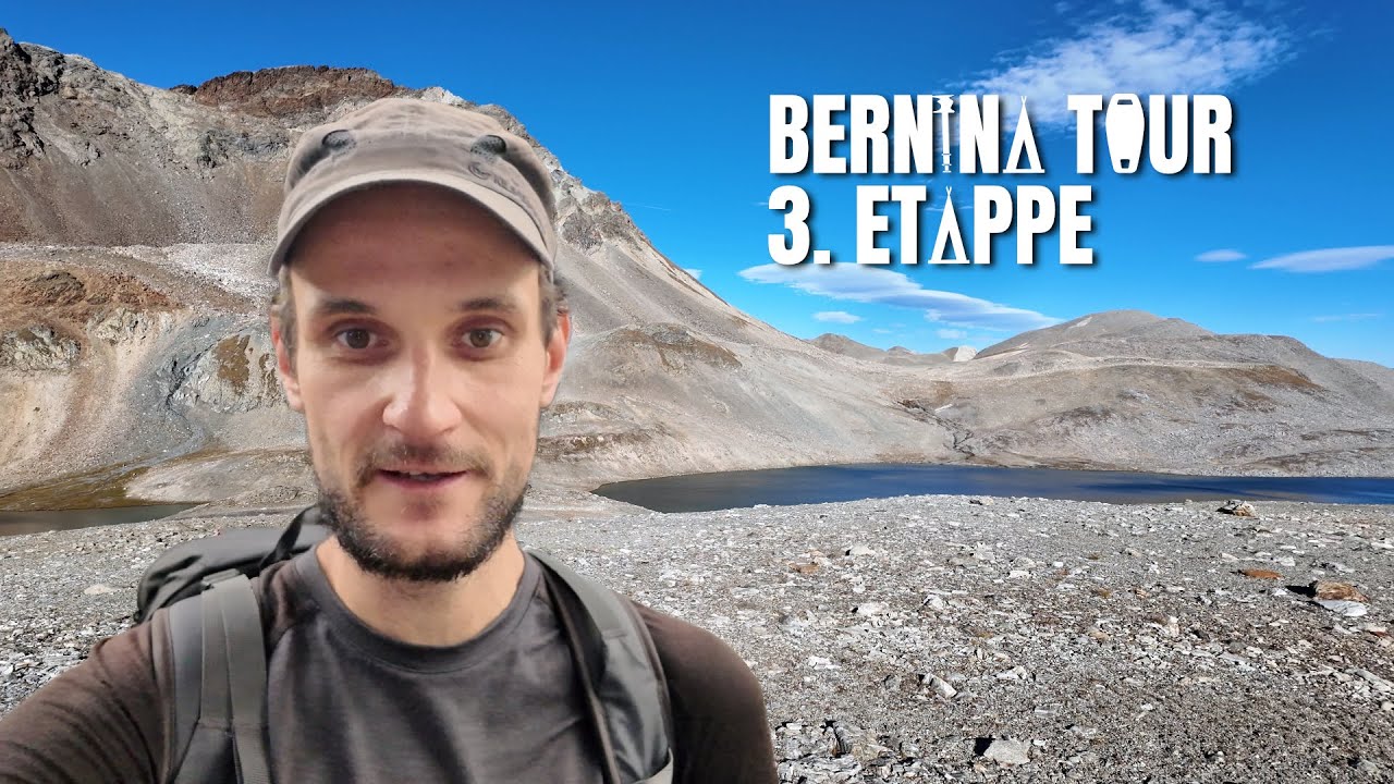 Traumhafte Berglandschaft mit Bergseen - 3. Etappe der Bernina Tour