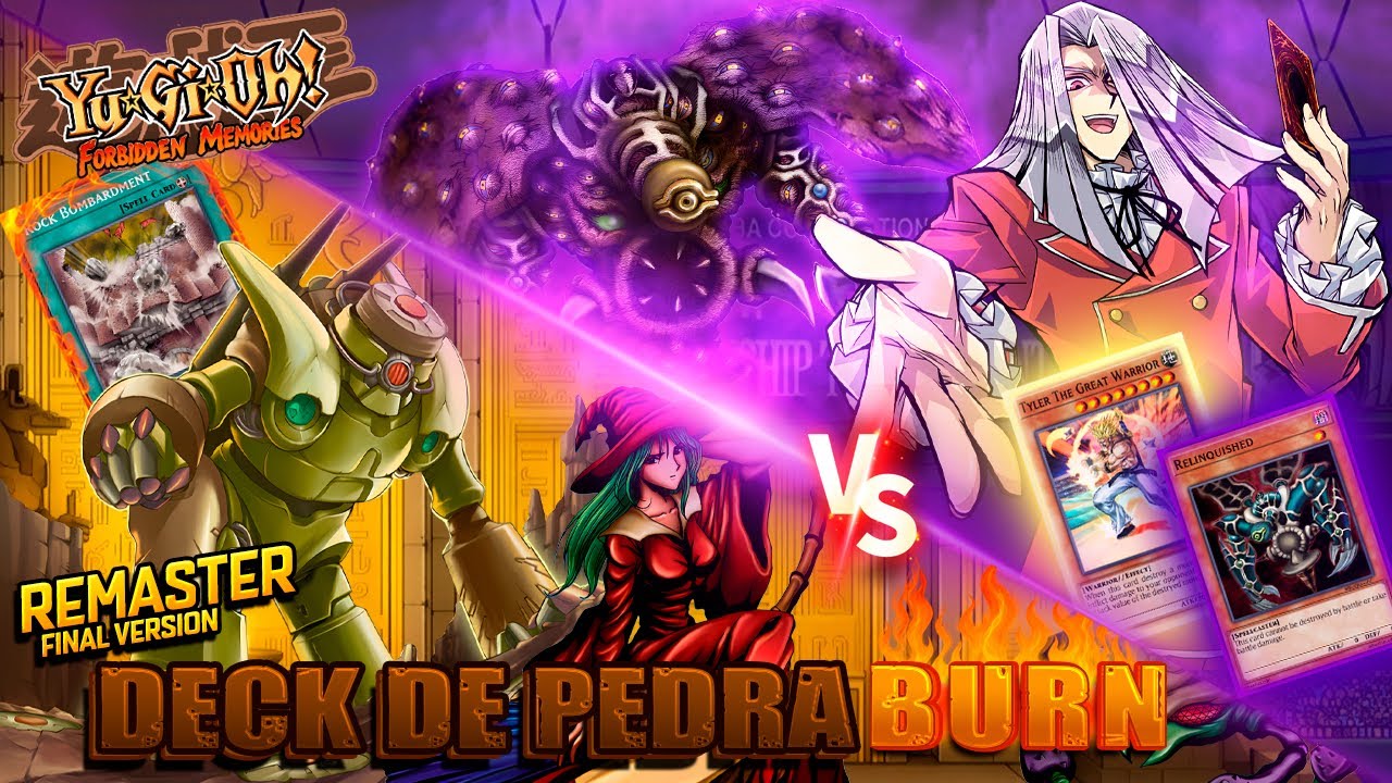 DECK DE PEDRA/BURN 🪨🔥 PARA AMASSAR O PEGASUS SEM PENA! - YuGiOh!: Mod REMASTER [DECKS INSANOS #1]