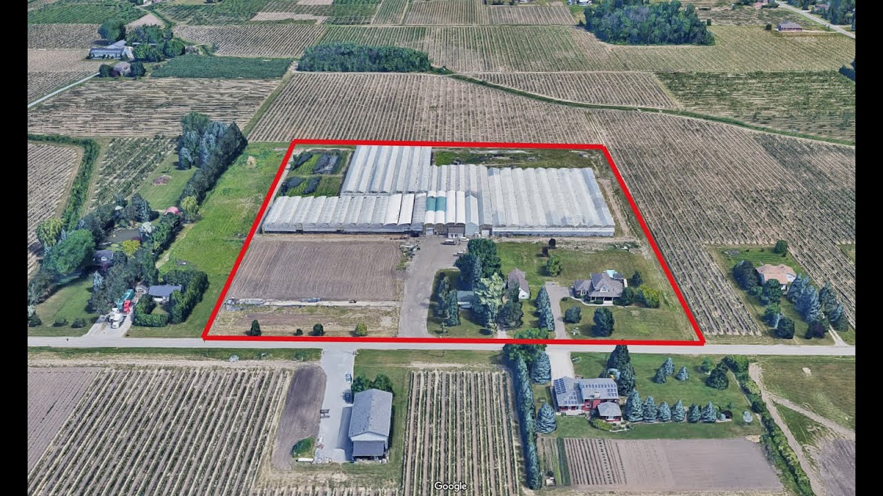 Ontario Greenhouse for Sale - 10 acre Property + 2 Houses