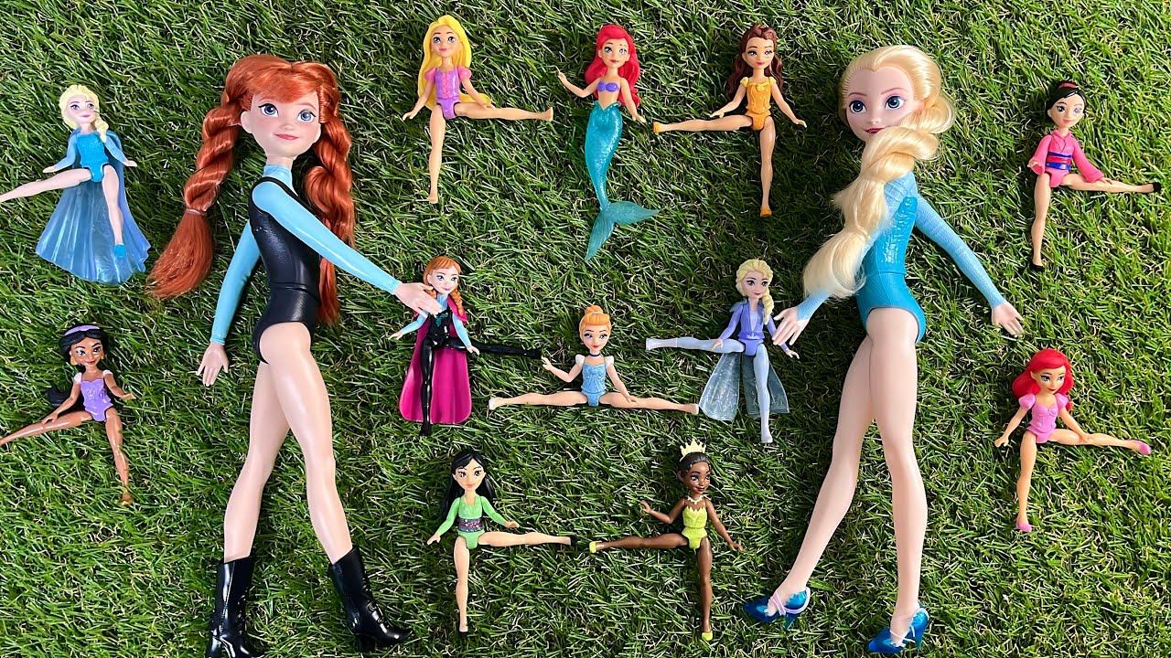 Disney Princess Frozen Dolls Unboxing Elsa, Anna, Belle & Ariel | Satisfying ASMR Toy Reveal