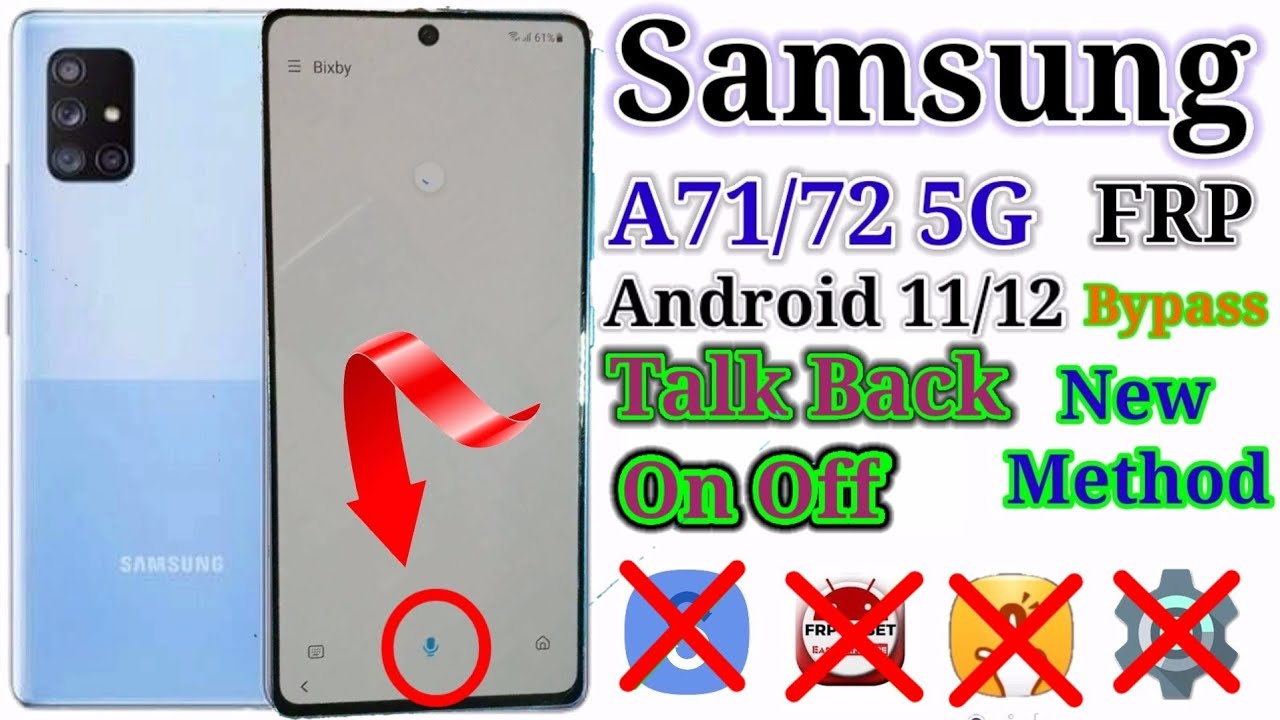 Samsung A71 5G Frp Bypass|SM-A716f Google Account Lock Unlock New Mothed Talck Back Android 11 2022