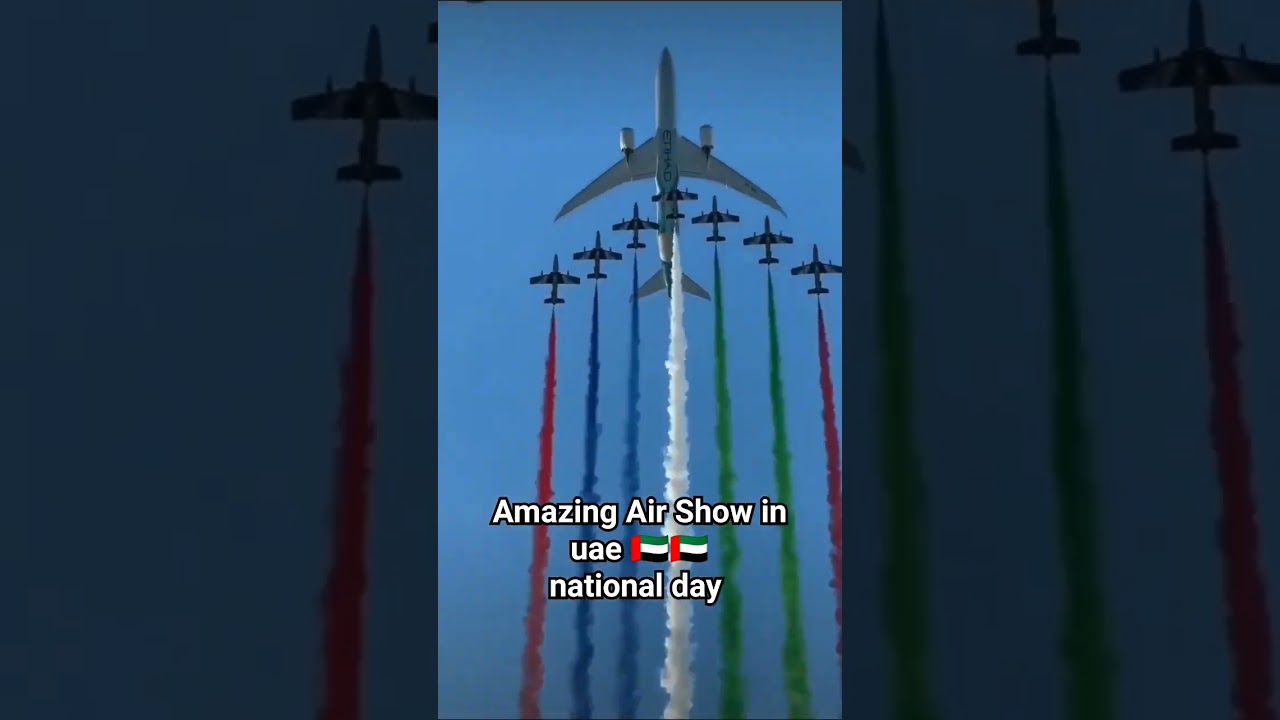 Amazing Air Show in uae national day 🇦🇪🇦🇪