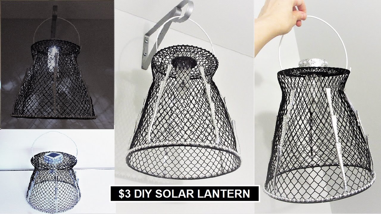 DIY Solar Lantern Light | Glam Home Decor | Dollar Tree DIY | Glam Lighting for Indoors and Outdoors