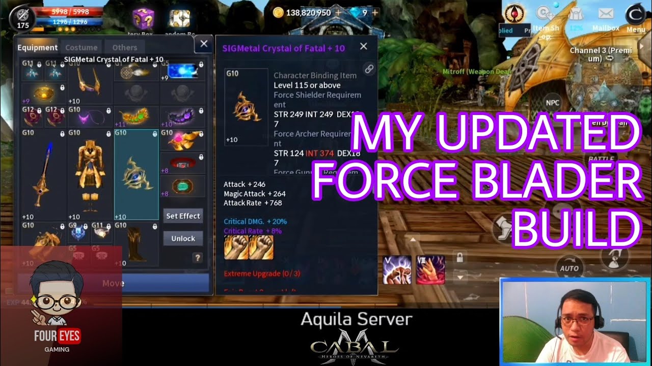 My Updated Force Blader Build in Cabal Mobile PH!
