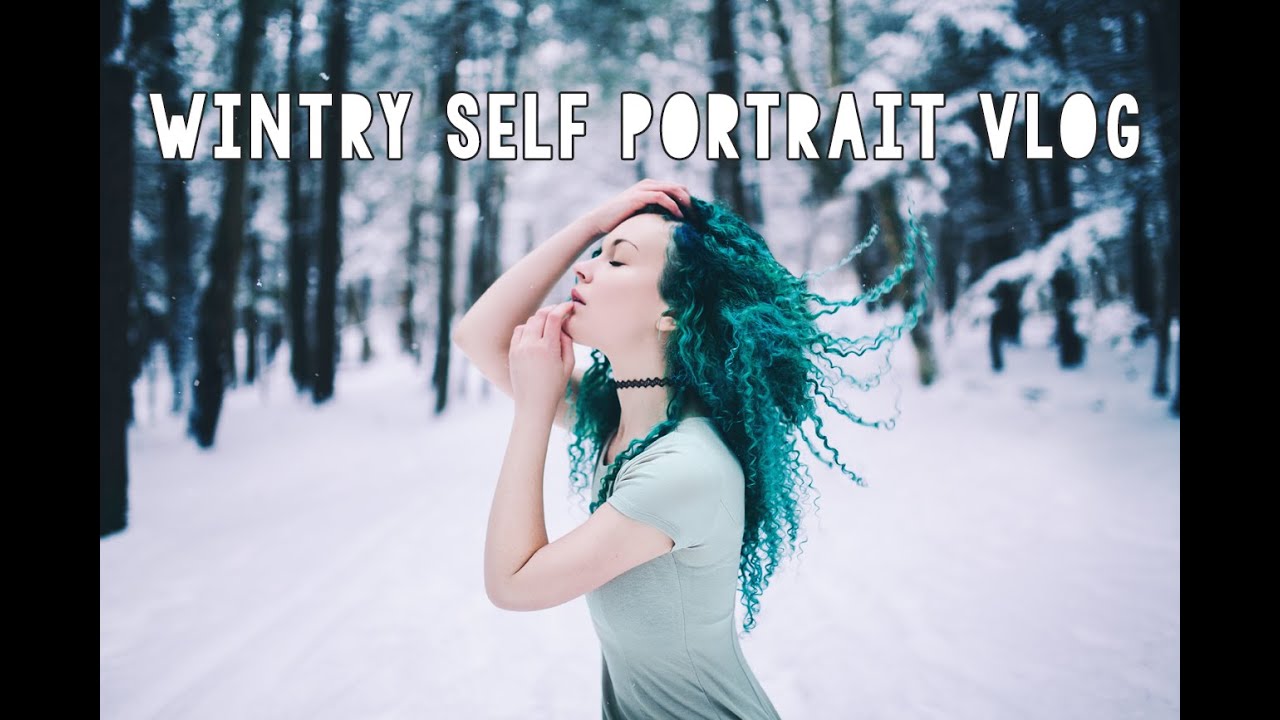 How I take winter self portraits - behind the scenes