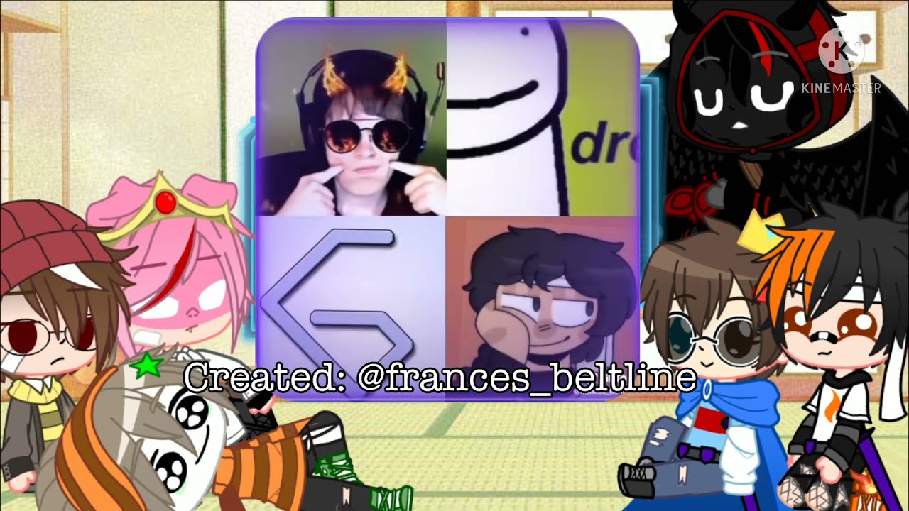 Mcyt react to Dream ||GC|| ♡Gacha Club♡ [Dreambur💛💚]