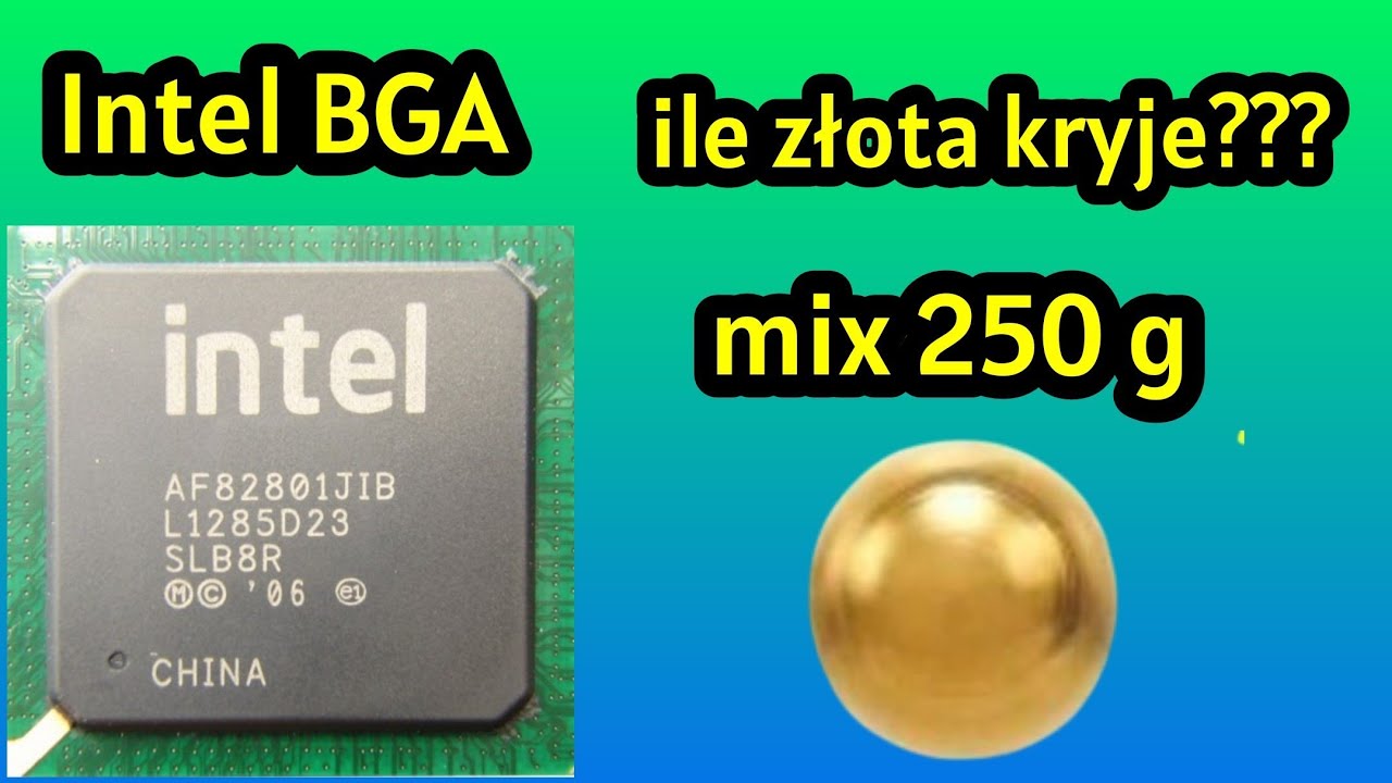 Odzysk złota z układów BGA 