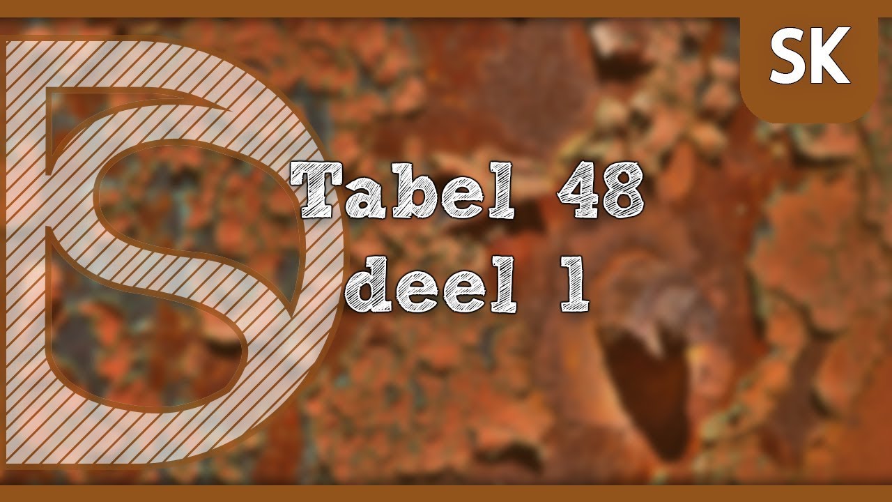Examen scheikunde -  Tabel 48 (deel 1)
