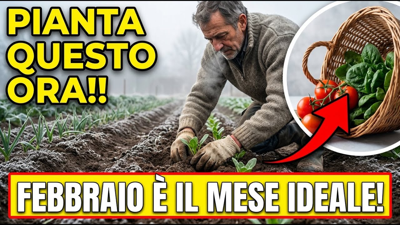 8 colture che DEVI piantare a febbraio per raccogliere TANTISSIMO