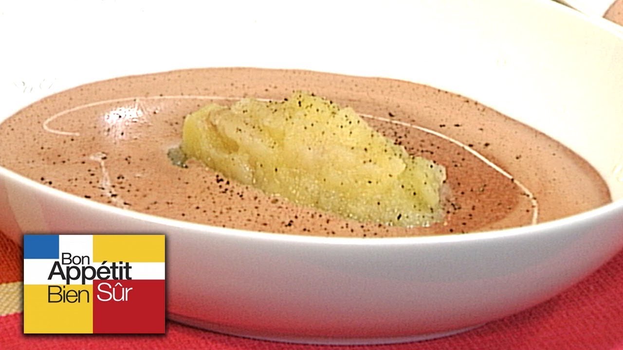 [Recette] Soupe de Boudin, Compote de Pomme Acidulée - Chef Jean Pierre Jacob