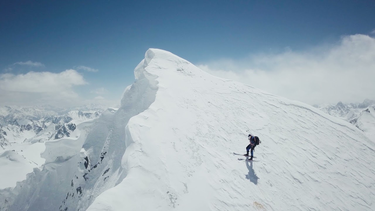 First ascent in history and skiing down Yawash Sar II ⛷ 