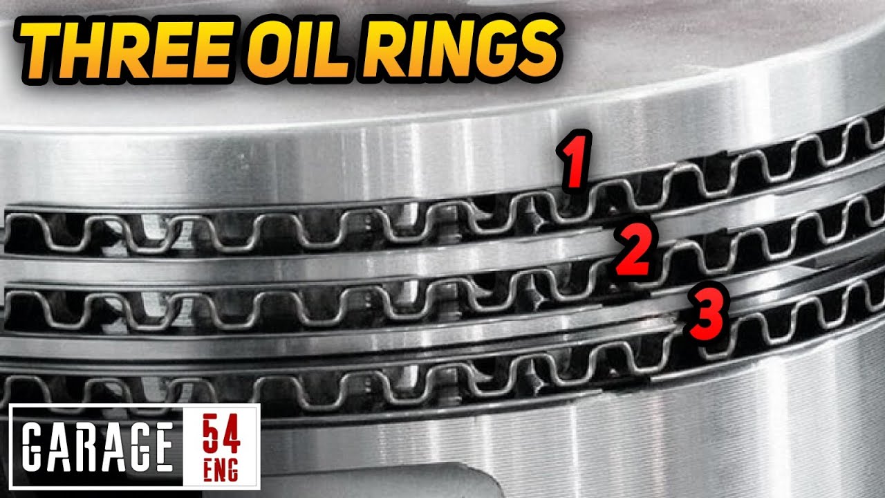 Three oil rings per piston - engine no longer smokes!