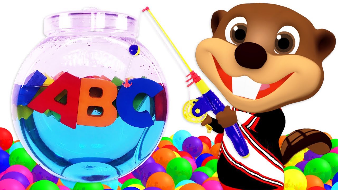 ABC Song | Alphabet Fishing Pretend Play Learning ABCs with Educational Toys & Nursery Rhymes