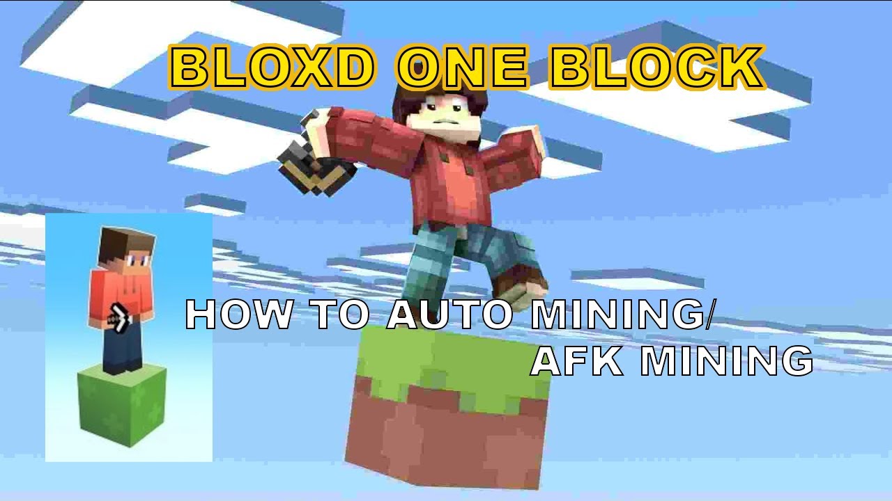 How To Auto Mining / AFK Mining | Bloxd.io One Block