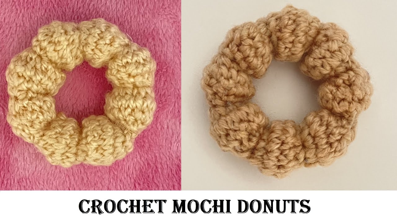 Crochet mochi donuts