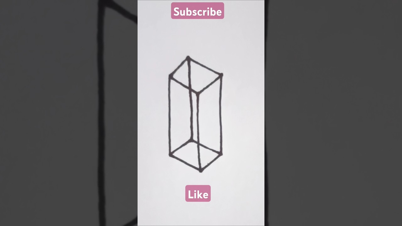 drawing rectangular block 3D#shape