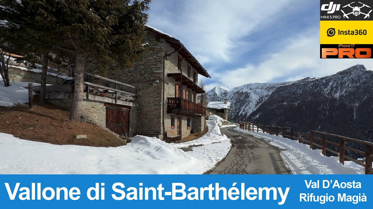 Rifugio Magià: uno dei trekking più belli della Val Saint Barthélemy - DJI mini 5 Pro - insta360 X5