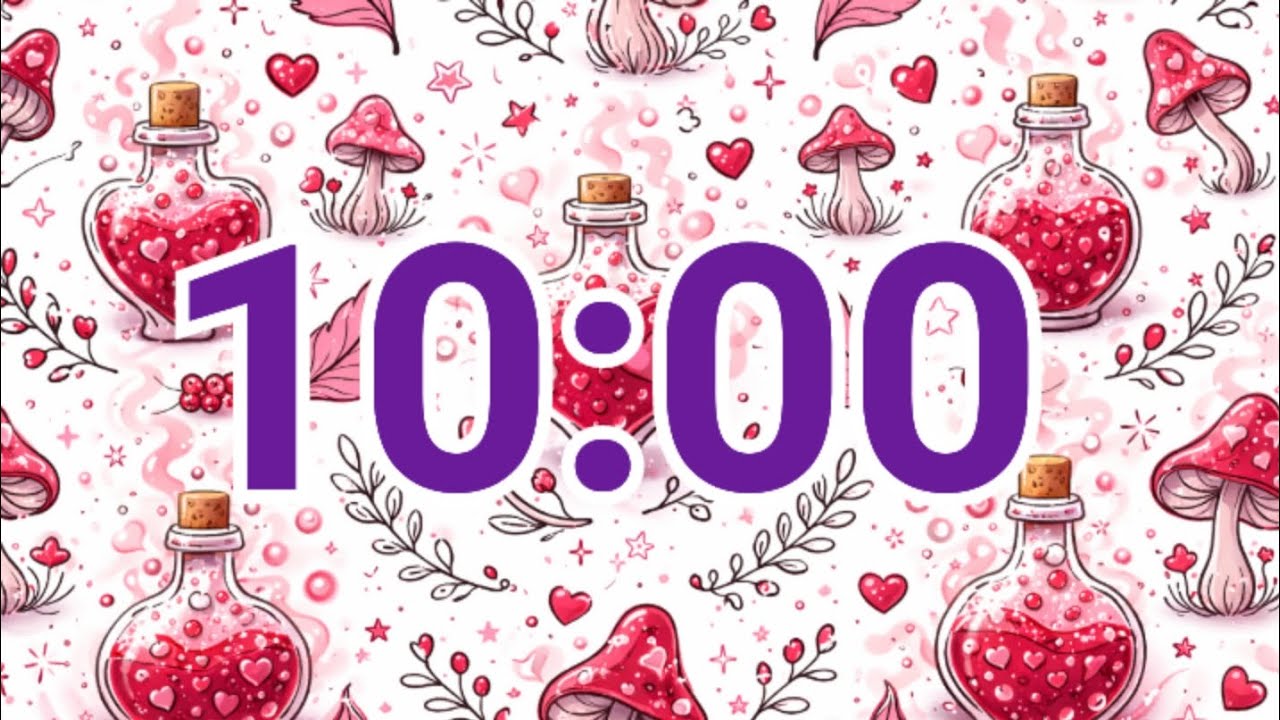 10-Minute Witchy Love Potion Timer | Magical Valentine Focus Time