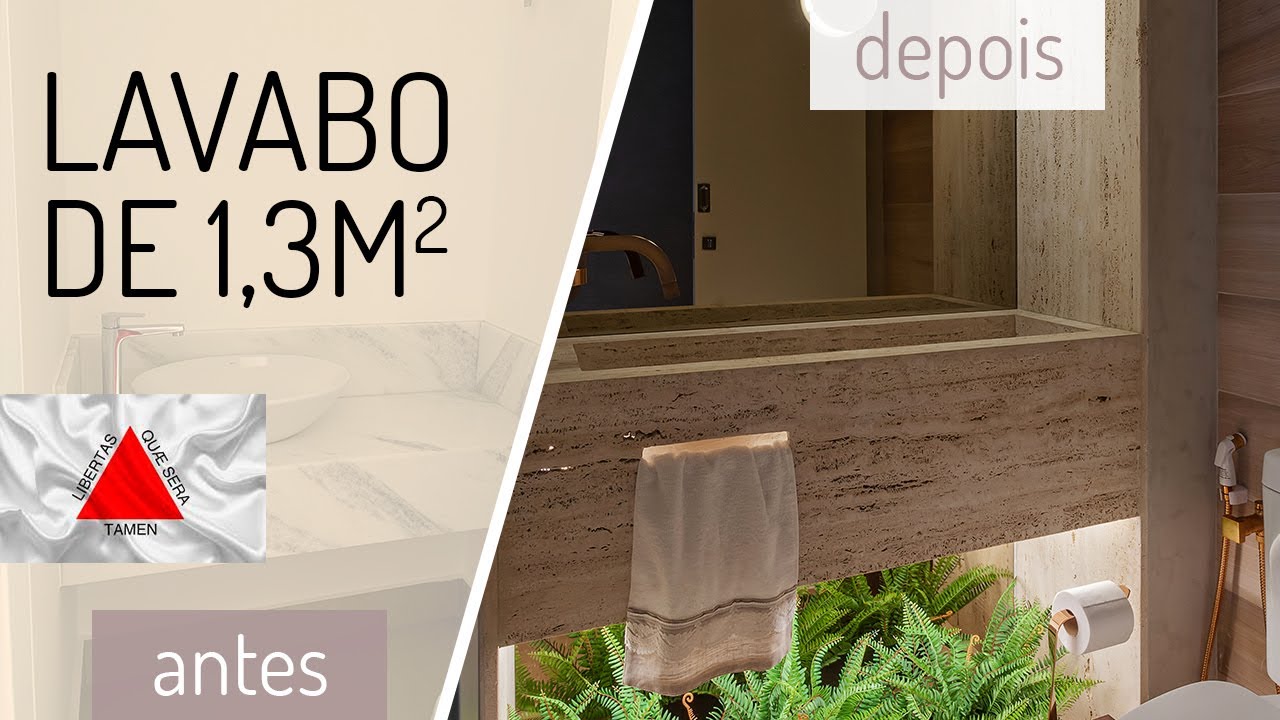 MINI LAVABO DE 1 METRO QUADRADO! APTO STUDIO TRANSFORMAÇÃO!