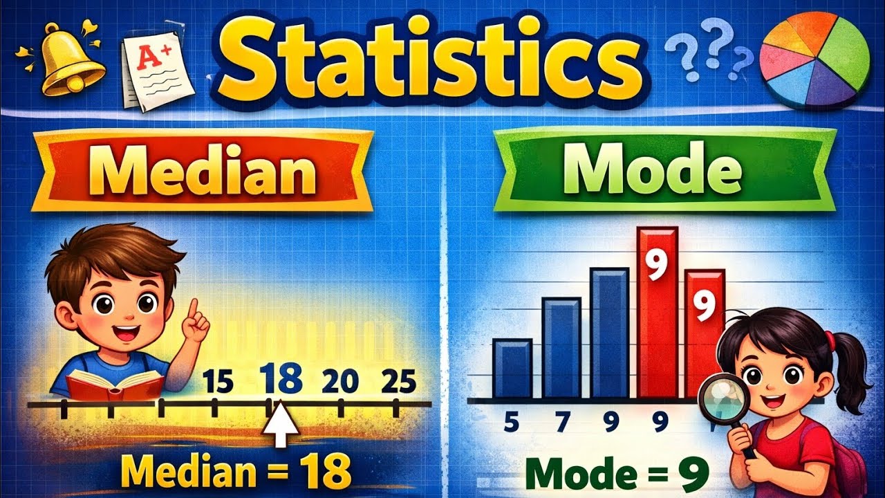 Statistics median and mode concepts in one class .