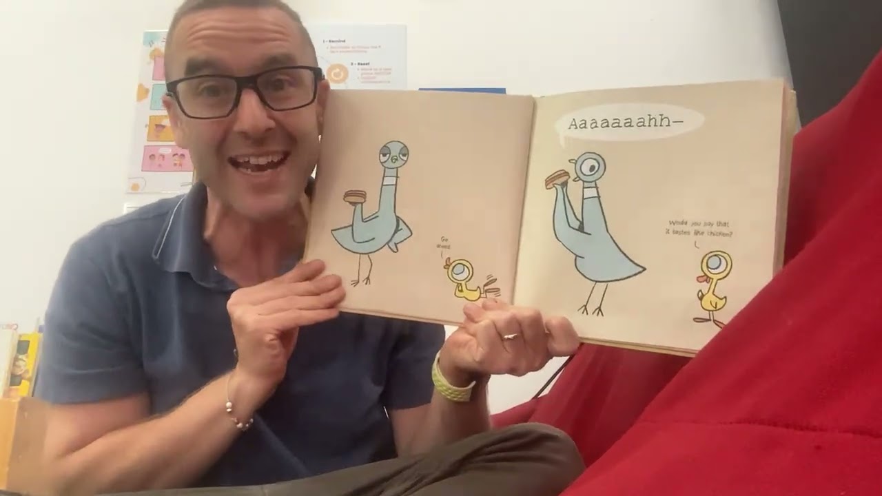 The Pigeon Finds a Hot Dog! By Mo Willems read aloud by Brendan McCabe