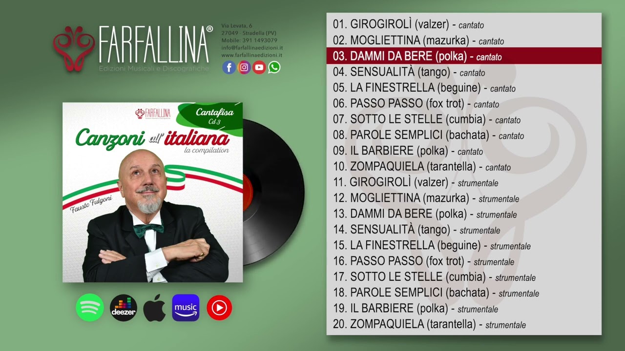 Fausto Fulgoni | CANTAFISA *Canzoni all'italiana cd3 - ALBUM COMPLETO (durata 