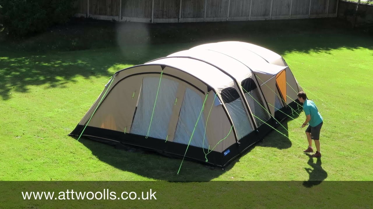 Kampa Studland 8 Air Classic Pitching & Packing Video (Real Time)