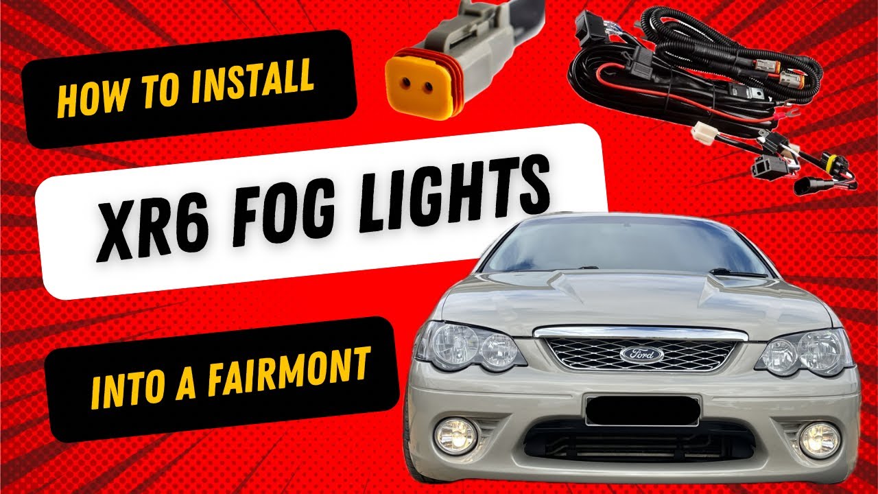 How To Install Fog Lights in BA BF Falcon With Aftermarket Wiring Harness.