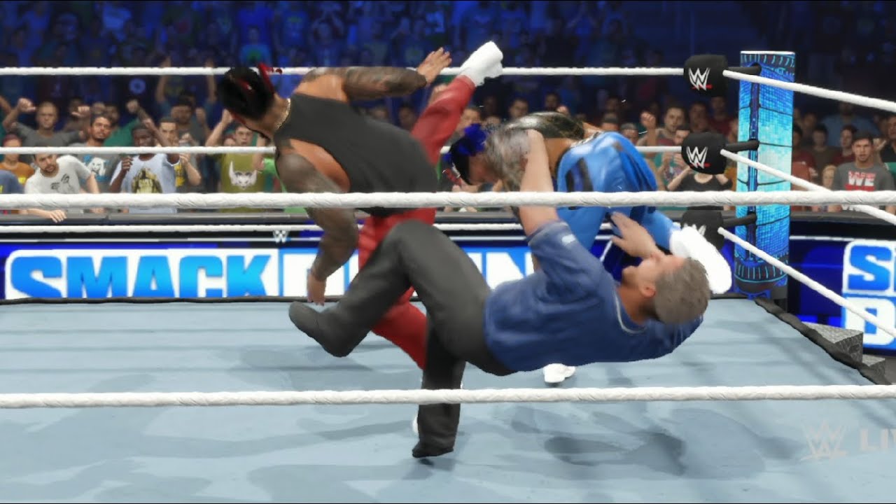 WWE 2K23 Jey Uso vs. Jimmy Uso SmackDown Universal Championship