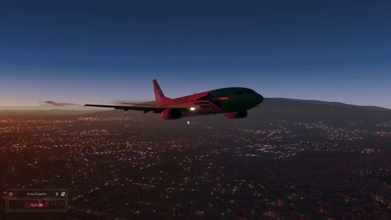 X Plane 11 Boeing 737-300 SmartCopilot Test