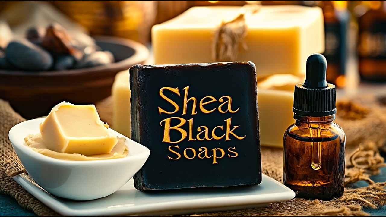 Shea Butter & Black Soap Fusion – The Ultimate Skin Nourisher! Cold Processed Perfection!