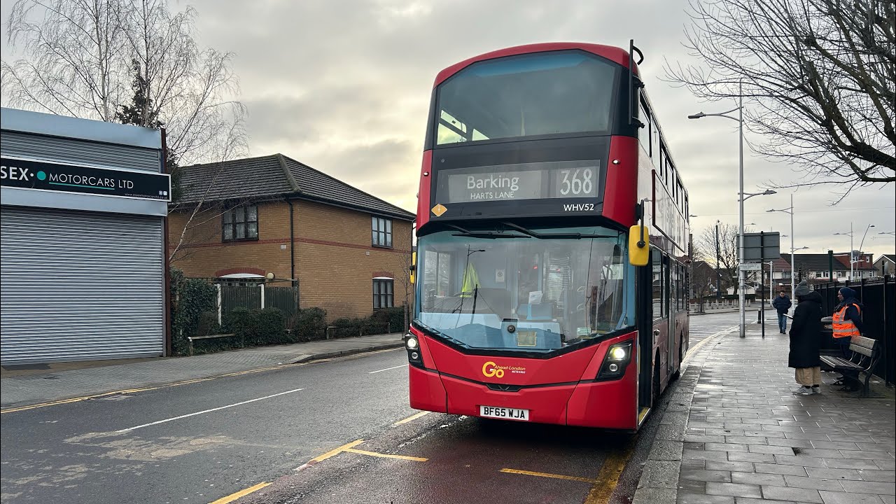FULL ROUTE VISUAL|Blue Triangle Bus Route 368|Chadwell Heath-Barking,Harts Lane|WHV52(BF65 WJA)
