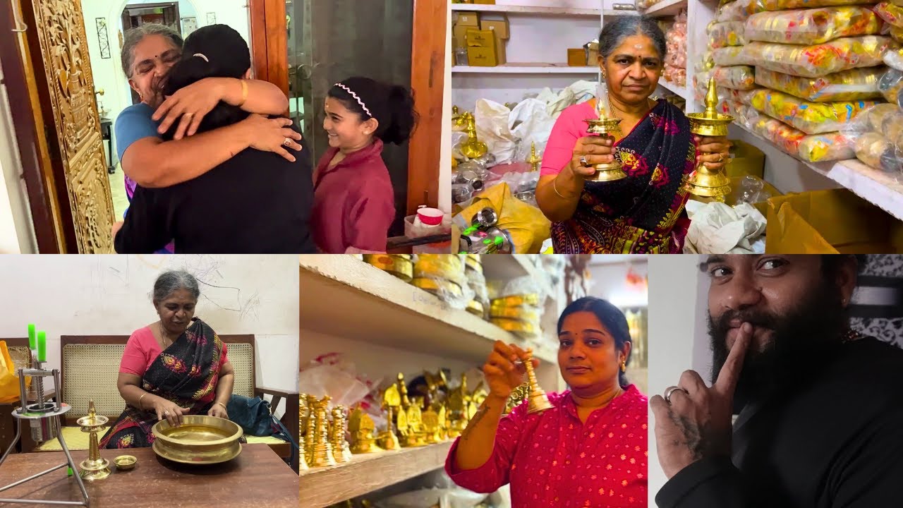 SHOPPING WITH AMMA on (New Year Day) - Bought New Bronze Uruli & Sevai Naali - Tofu Tikka Recipe