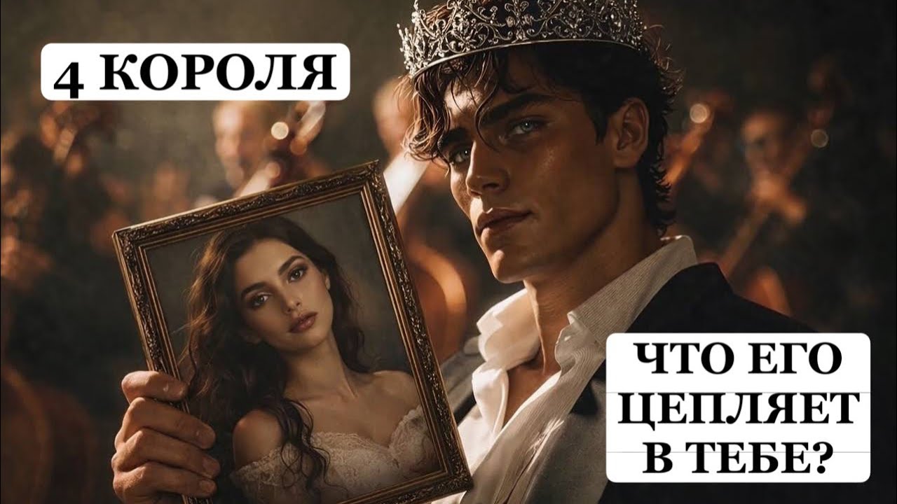 ТАРО Расклад онлайн 4 Короля 👑 Что Его Цепляет в Тебе? ❤️ Что Попадает в Его Типаж/Архетип 🔮