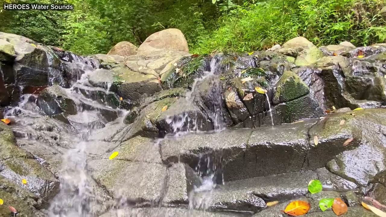 Calm Flowing Waterfall Sound | Pure Nature Ambient