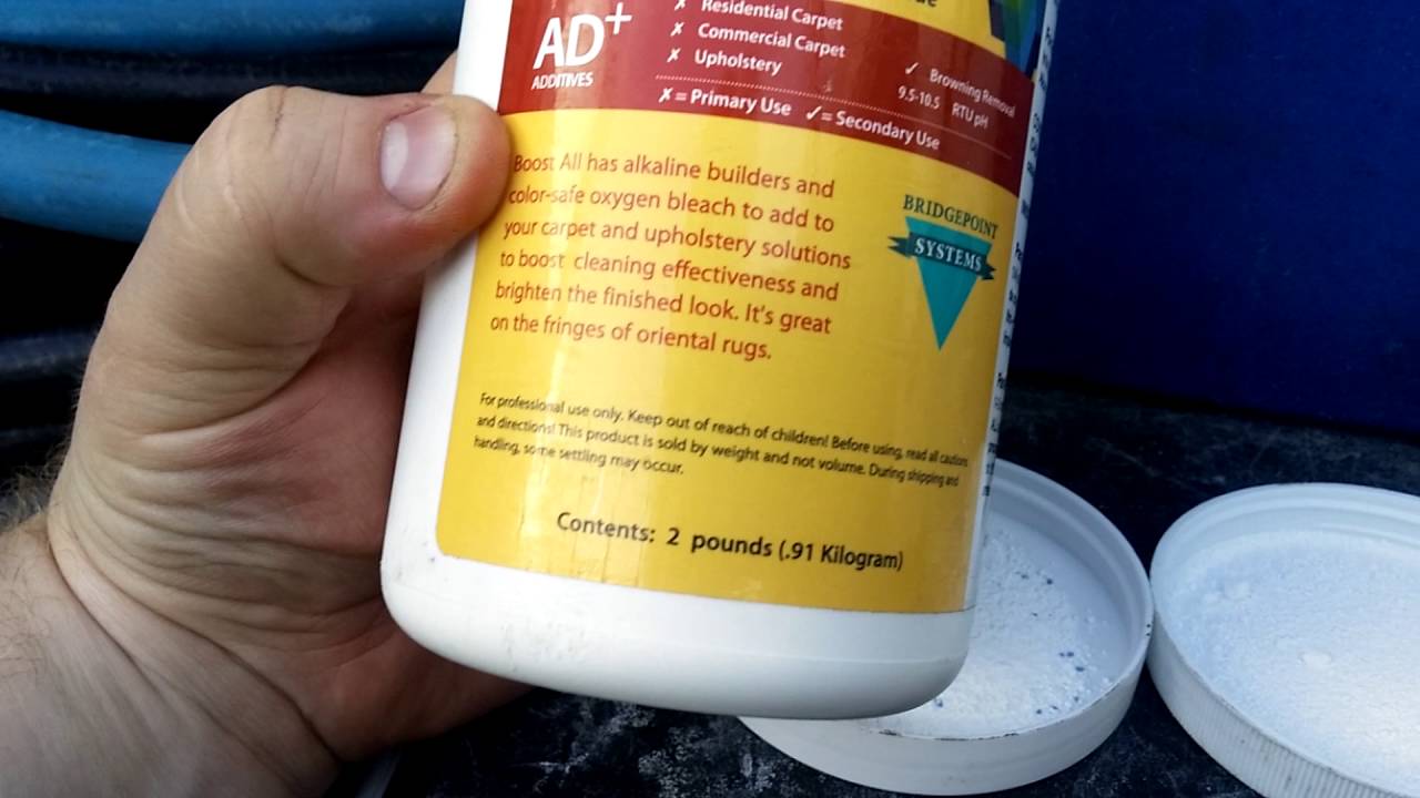 Sodium percarbonate carpet cleaning booster vs competitors