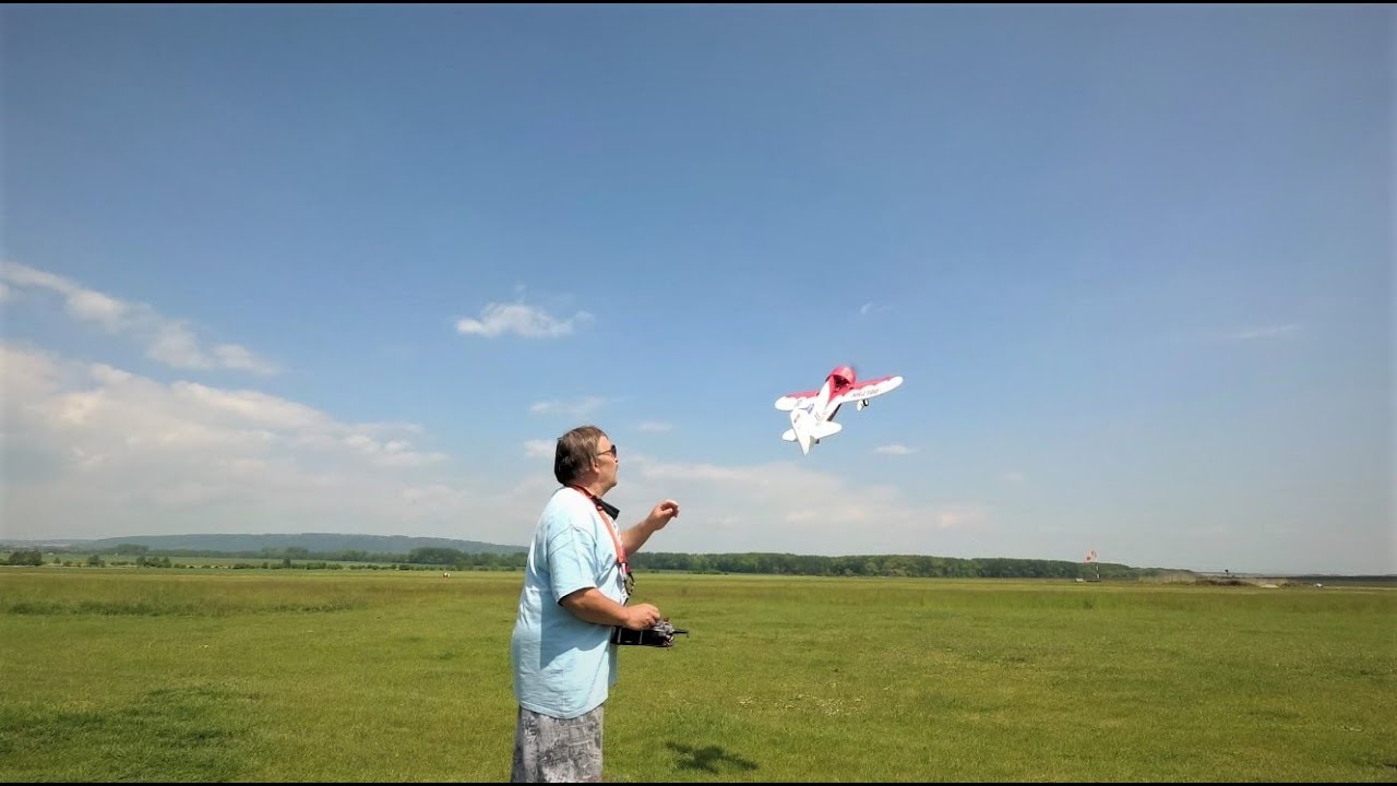 Zálet GEE BEE - RC Factory a společné létání na letišti Stichovice - Prostějov 16.5.2020.