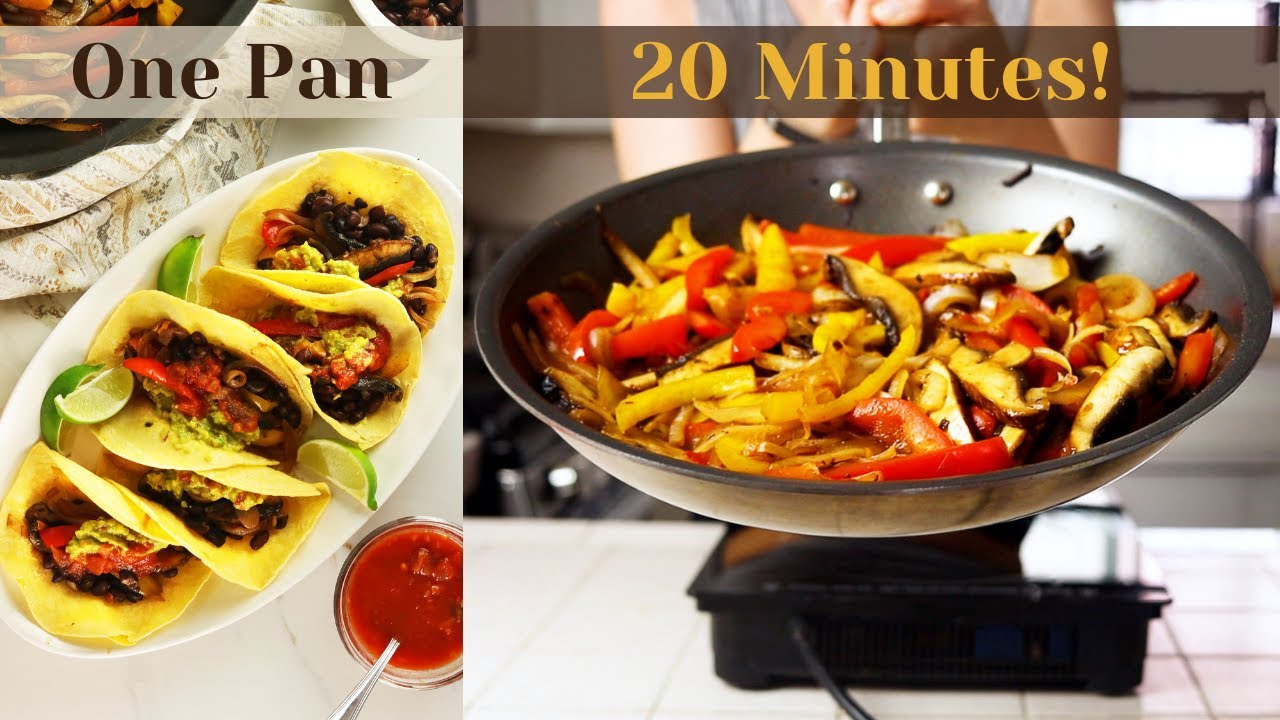 Vegan Portobello Fajitas | Easy Weekly Meals | Whole Food Plant Based (WFPB)