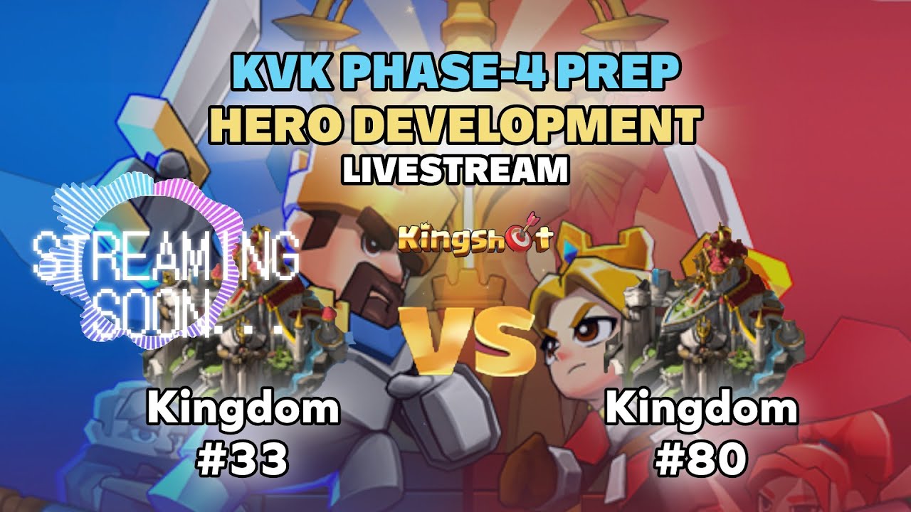 🔴 Kingshot LIVE! | KVK SVS Phase-4 Hero Development 33 vs 80 Live Q&A! #Kingshot